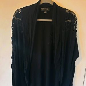 Forever 21 lace sleeve sweater/cardigan